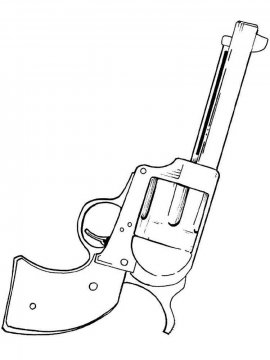 Раскраска Пистолеты-13