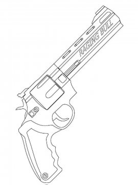 Раскраска Пистолеты-6