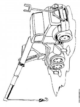 Раскраска Подъёмный кран-24