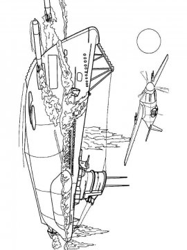 Раскраска Подводная Лодка-18