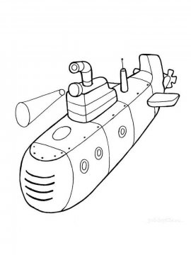 Раскраска Подводная Лодка-24