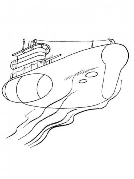 Раскраска Подводная Лодка-13