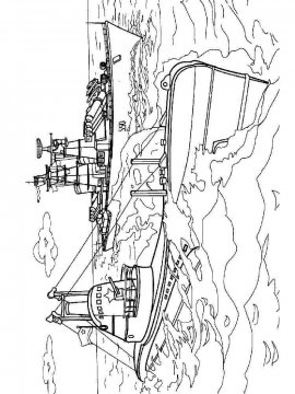 Раскраска Подводная Лодка-17