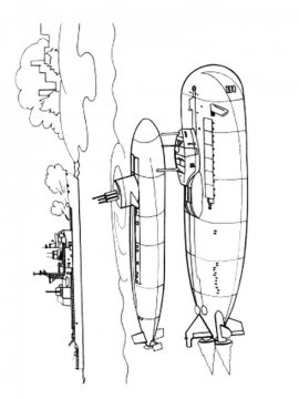 Раскраска Подводная Лодка-2