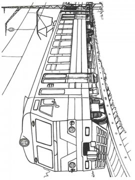 Раскраска Поезд-32