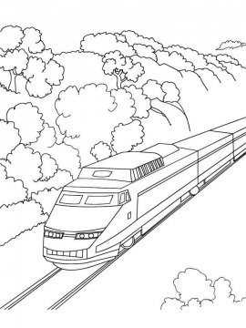 Раскраска Поезд-36