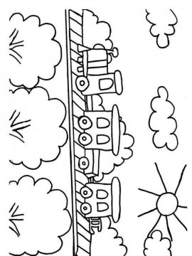Раскраска Поезд-24