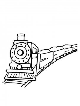 Раскраска Поезд-5