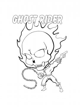 Раскраска Малыш Призрачный гонщик