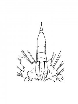 Раскраска Ракета-21
