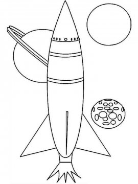 Раскраска Ракета-36