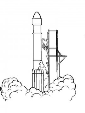Раскраска Ракета-39