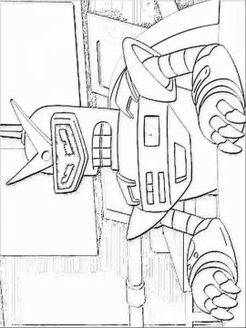 Раскраска Робот-23