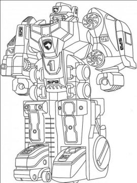 Раскраска Робот-7