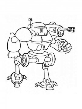 Раскраска Робот-35
