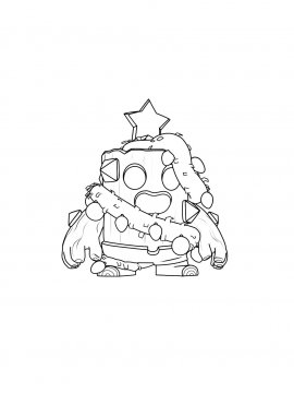 Раскраска Бревновогодний Спайк