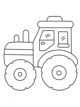 Раскраска Трактор-39