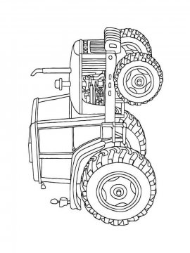 Раскраска Трактор-24