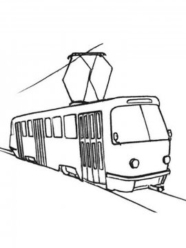 Раскраска Трамвай-21