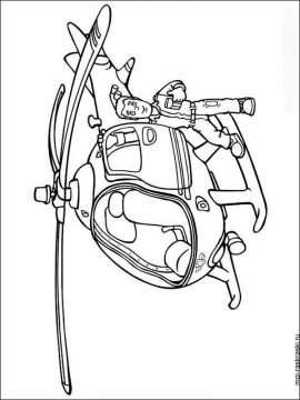 Раскраска Вертолет-13