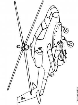 Раскраска Вертолет-16