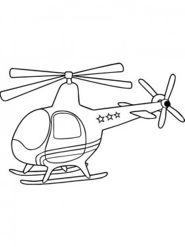 Раскраска Вертолет-23