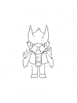 Раскраска Феникс Ворон