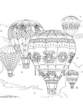 Раскраска Воздушный шар-18