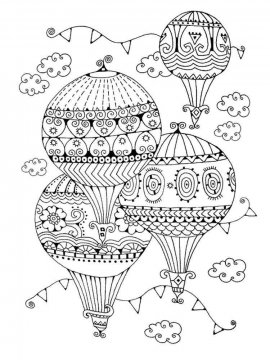 Раскраска Воздушный шар-22