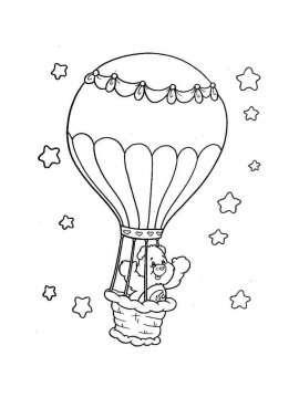 Раскраска Воздушный шар-24
