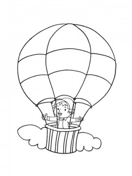 Раскраска Воздушный шар-26