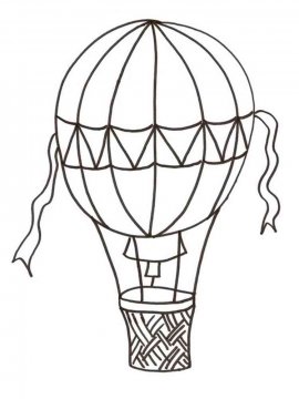 Раскраска Воздушный шар-12