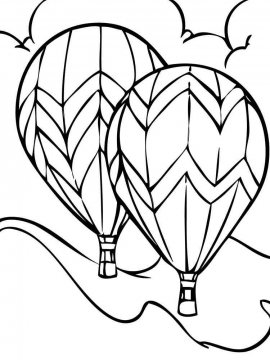 Раскраска Воздушный шар-13