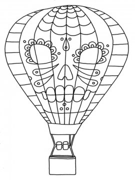 Раскраска Воздушный шар-14