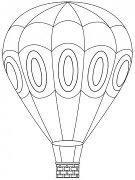 Раскраска Воздушный шар-2