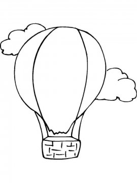 Раскраска Воздушный шар-6