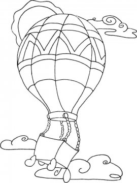 Раскраска Воздушный шар-8