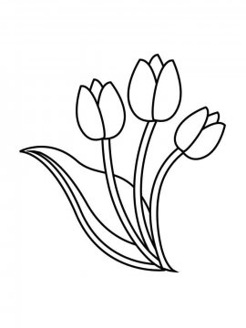 Раскраска Весенние цветы 13 - Бесплатно распечатать