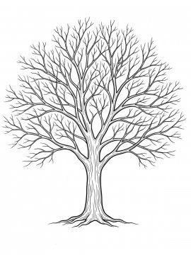 Raskraski Derevo Bez Listev 20