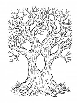 Raskraski Derevo Bez Listev 26