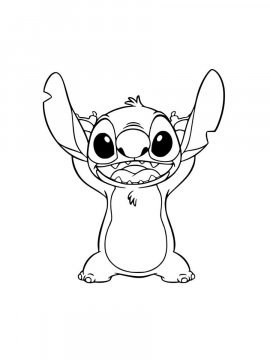 Раскраска Стич