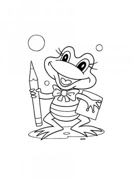 Раскраска Лягушонок