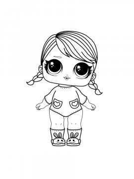 Раскраска Куколка Лол