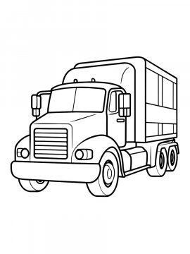 Раскраска Грузовик