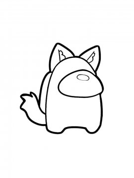 Раскраска Астронавт Амонг Ас