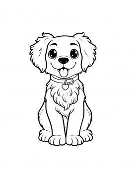Раскраска Собачка