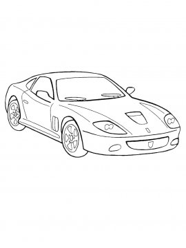 Раскраска Феррари