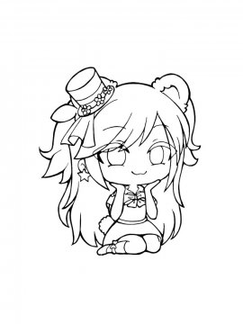 Раскраска Гача Лайф