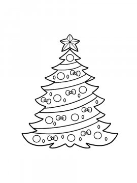 Раскраска Новогодняя елка