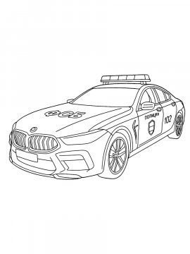 Раскраска Машина ФСБ